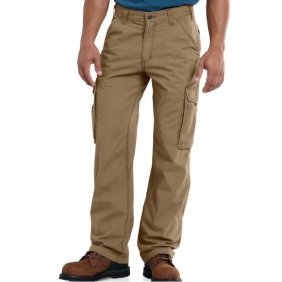 Men’s Carhartt Rugged Flex Relaxed Fit Canvas Cargo Work Pant - Picture 1 of 13